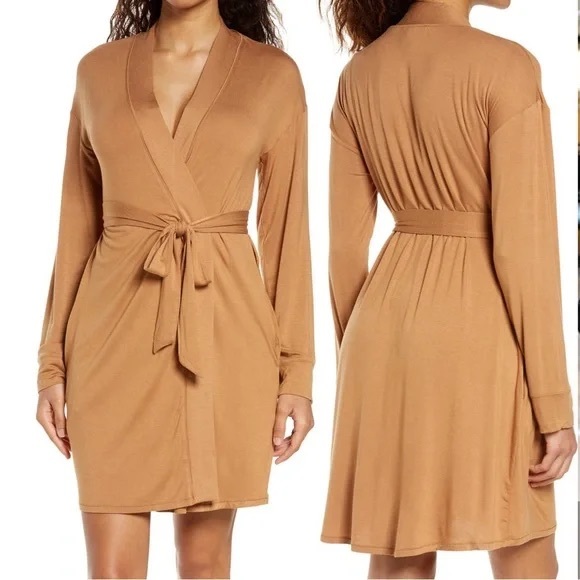 SKIMS BUNDLE- 4X- Robe Henley V-Neck Dress- Lounge/Sleep - Picture 3 of 3